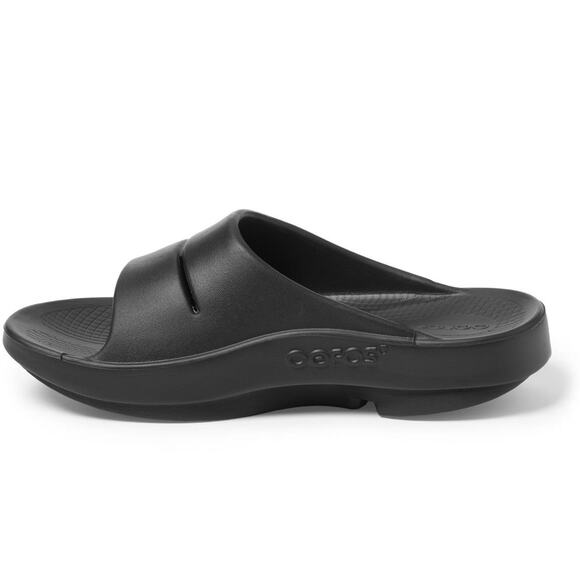 Oofos Ooahh Slide Sandals Black - 13 Mens/15 Womens - Picture 2 of 7